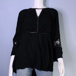 EYESHADOW • Black Boho Style Blouse